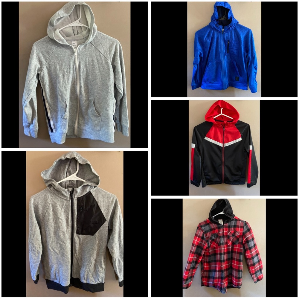 NEW without tags & Like NEW - Boys 10/12 Sweatshirt / Jacket bundle
